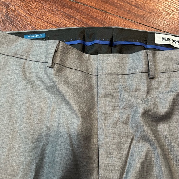 Kenneth Cole Reaction Men’s Grey Dress Pants. NWT. 38 Waist 34 Leg - Picture 8 of 8